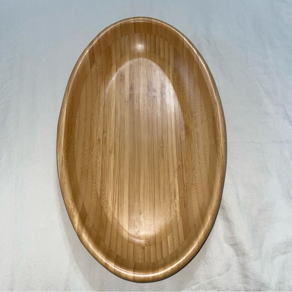 JB‎ Bamboo Oval Serveware Platter 14x8”